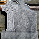 Headstone Grey Granite Celtic Cross