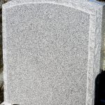 Headstone Grey Granite Boulder edge